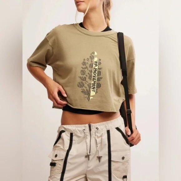 NWT Free People Movement Inspire Buti Logo Tee size- LARGE - Picture 3 of 3